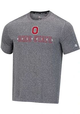 Champion Ohio State Buckeyes Charcoal Stadium Impact Heathered Short Sleeve T Shirt