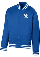 Champion Kentucky Wildcats Mens Blue Super Fan Satin Bomber Medium Weight Jacket