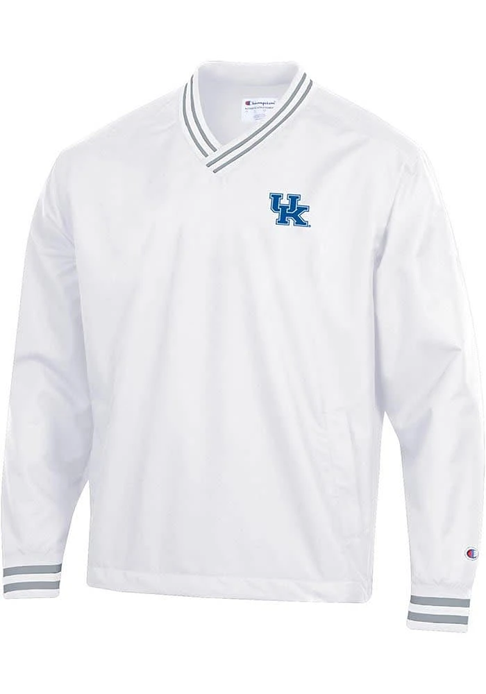 Champion Kentucky Wildcats Mens White Super Fan Scout Pullover Jackets