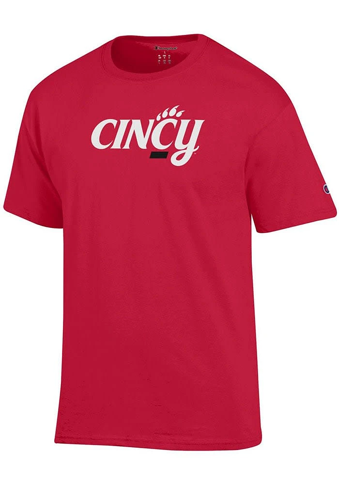 Champion Cincinnati Bearcats Red Cincy Wordmark Short Sleeve T Shirt