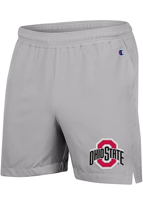 Champion Ohio State Buckeyes Mens Grey Woven Shorts