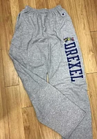Champion Drexel Dragons Mens Grey Open Bottom Sweatpants