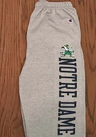 Champion Notre Dame Fighting Irish Mens Grey Closed Bottom Sweatpants