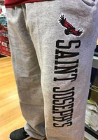 Champion Saint Josephs Hawks Mens Grey Open Bottom Sweatpants