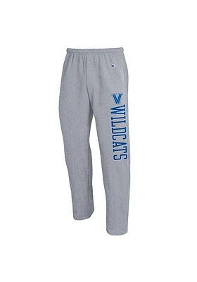 Champion Villanova Wildcats Mens Grey Open Bottom Sweatpants