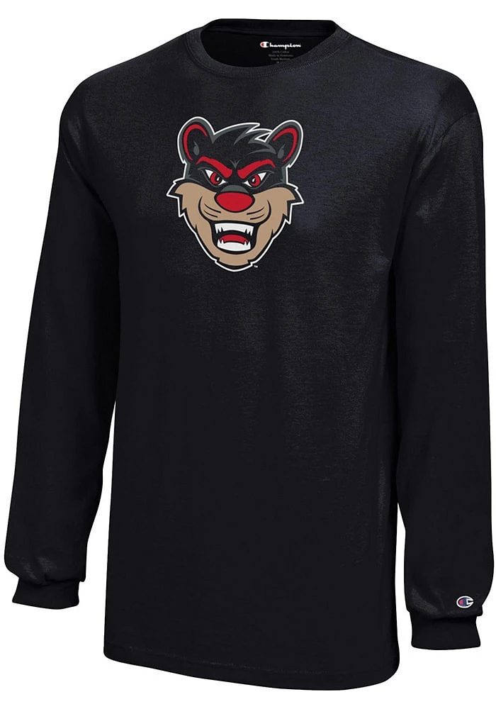 Champion Cincinnati Bearcats Youth Black Primary Logo Long Sleeve T-Shirt