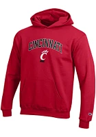 Champion Cincinnati Bearcats Youth Red Primary Logo Long Sleeve Hoodie