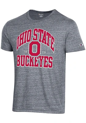 Champion Ohio State Buckeyes Grey NUMBER ONE DESIGN Short Sleeve Fashion T Shirt