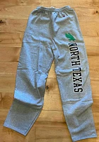 Champion North Texas Mean Green Mens Grey Open Bottom Sweatpants