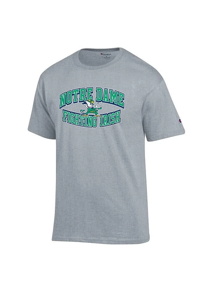 Champion Notre Dame Fighting Irish Grey Arch Short Sleeve T Shirt