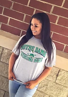 Champion Notre Dame Fighting Irish Grey Arch Short Sleeve T Shirt
