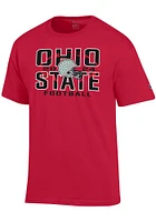 Champion Ohio State Buckeyes Red 2024 Football Schedule Short Sleeve T Shirt