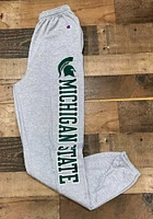 Champion Michigan State Spartans Mens Grey Down Style Sweatpants
