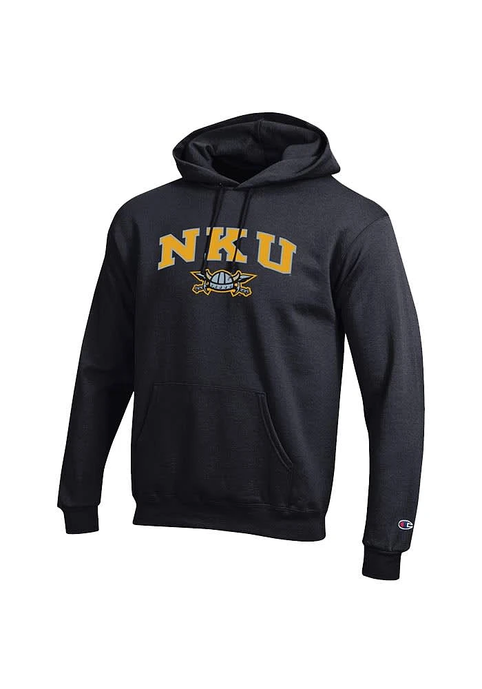 Champion Northern Kentucky Norse Mens Black Mascot Long Sleeve Hoodie