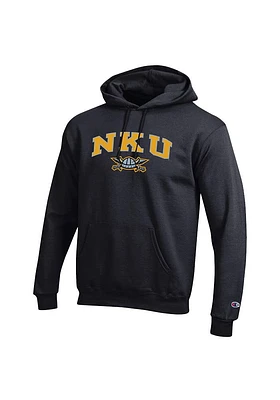 Champion Northern Kentucky Norse Mens Black Mascot Long Sleeve Hoodie