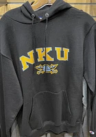 Champion Northern Kentucky Norse Mens Black Mascot Long Sleeve Hoodie