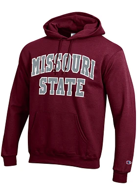 Champion Missouri State Bears Mens Maroon Arch Long Sleeve Hoodie