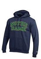 Champion Notre Dame Fighting Irish Mens Navy Blue Arch Long Sleeve Hoodie