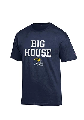 Champion Michigan Wolverines Blue Big House Short Sleeve T Shirt