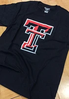 Champion Texas Tech Red Raiders Black Big Logo Short Sleeve T Shirt