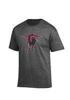 Champion Texas Tech Red Raiders Charcoal Big Logo Short Sleeve T Shirt