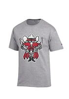 Champion Texas Tech Red Raiders Grey Arch Short Sleeve T Shirt