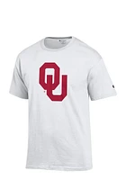 Champion Oklahoma Sooners White Big Logo Short Sleeve T Shirt
