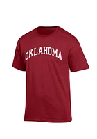 Champion Oklahoma Sooners Crimson Rally Loud Short Sleeve T Shirt