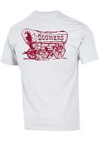 Champion Oklahoma Sooners White Rally Loud Short Sleeve T Shirt