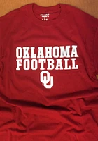 Champion Oklahoma Sooners Crimson Football Short Sleeve T Shirt