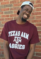 Champion Texas A&M Aggies Maroon Arch Mascot Short Sleeve T Shirt