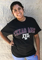 Champion Texas A&M Aggies Black Arch Mascot Short Sleeve T Shirt
