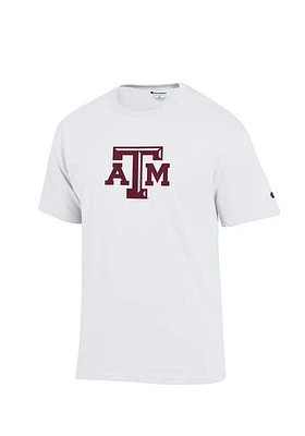 Champion Texas A&M Aggies White Big Logo Short Sleeve T Shirt