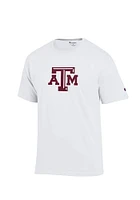 Champion Texas A&M Aggies White Big Logo Short Sleeve T Shirt