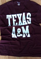Champion Texas A&M Aggies Maroon Wordmark Short Sleeve T Shirt