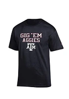 Champion Texas A&M Aggies Black Slogan Short Sleeve T Shirt