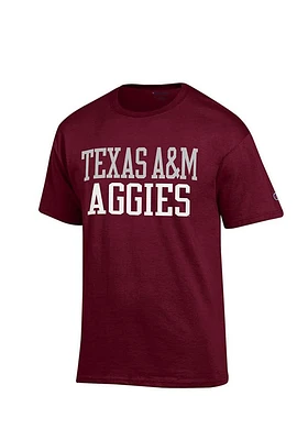 Champion Texas A&M Aggies Maroon Rally Loud Short Sleeve T Shirt