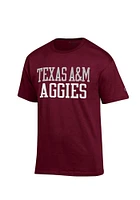 Champion Texas A&M Aggies Maroon Rally Loud Short Sleeve T Shirt