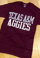 Champion Texas A&M Aggies Maroon Rally Loud Short Sleeve T Shirt