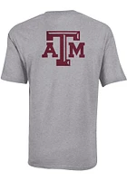 Champion Texas A&M Aggies Grey Rally Loud Short Sleeve T Shirt