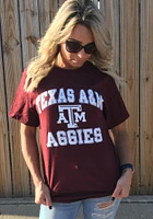 Champion Texas A&M Aggies Maroon Wordmark Number 1 Short Sleeve T Shirt