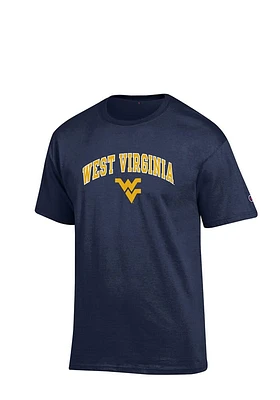 Champion West Virginia Mountaineers Navy Blue Arch Mascot Edition Short Sleeve T Shirt