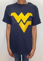 Champion West Virginia Mountaineers Navy Blue Big Logo Short Sleeve T Shirt