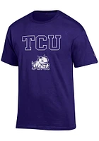 Champion TCU Horned Frogs Arch Mascot Short Sleeve T Shirt