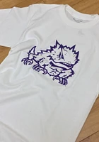 Champion TCU Horned Frogs White Big Logo Short Sleeve T Shirt