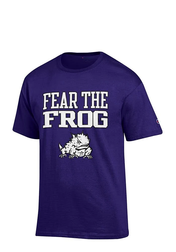 Champion TCU Horned Frogs Purple Fear the Frog Short Sleeve T Shirt