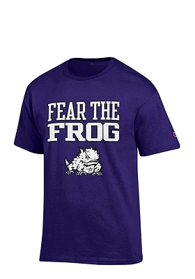 Champion TCU Horned Frogs Purple Fear the Frog Short Sleeve T Shirt