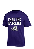 Champion TCU Horned Frogs Purple Fear the Frog Short Sleeve T Shirt