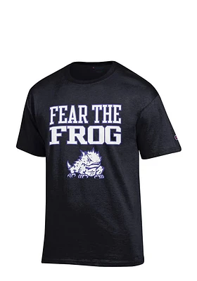 Champion TCU Horned Frogs Black Slogan Short Sleeve T Shirt