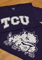 TCU Horned Frogs Purple Rally Loud Short Sleeve T Shirt